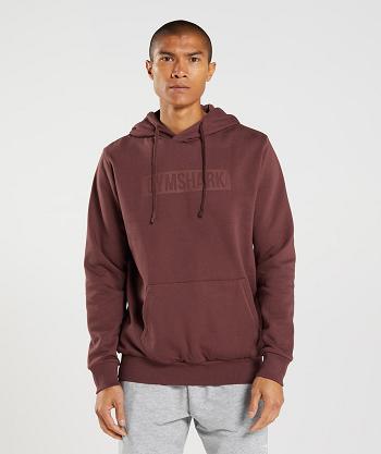 Gymshark Block Hoodie Herr Rosa Bruna | SE 3587DFM